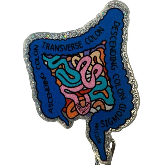 Anatomical Colon Retractable ID Badge Reel, Gastro, Colorectal, Surgeon NWT - Picture 1 of 3